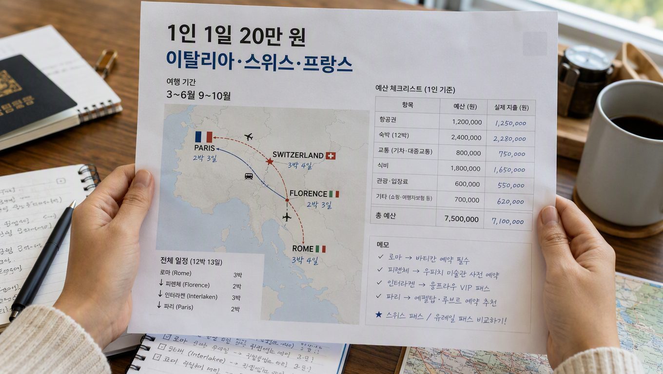 유럽신혼여행 추천 예약 후 확인 포인트