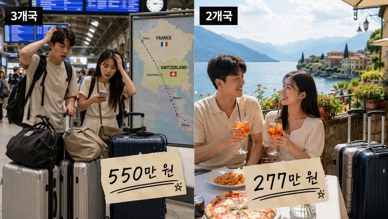 유럽신혼여행 코스, 이동 최소화로 여유롭게 즐기기